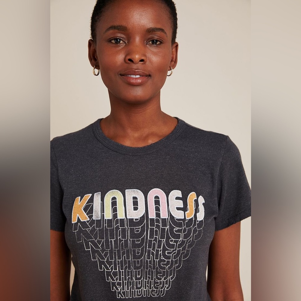 Junk Food for Anthropologie Kindness Graphic Tee XS